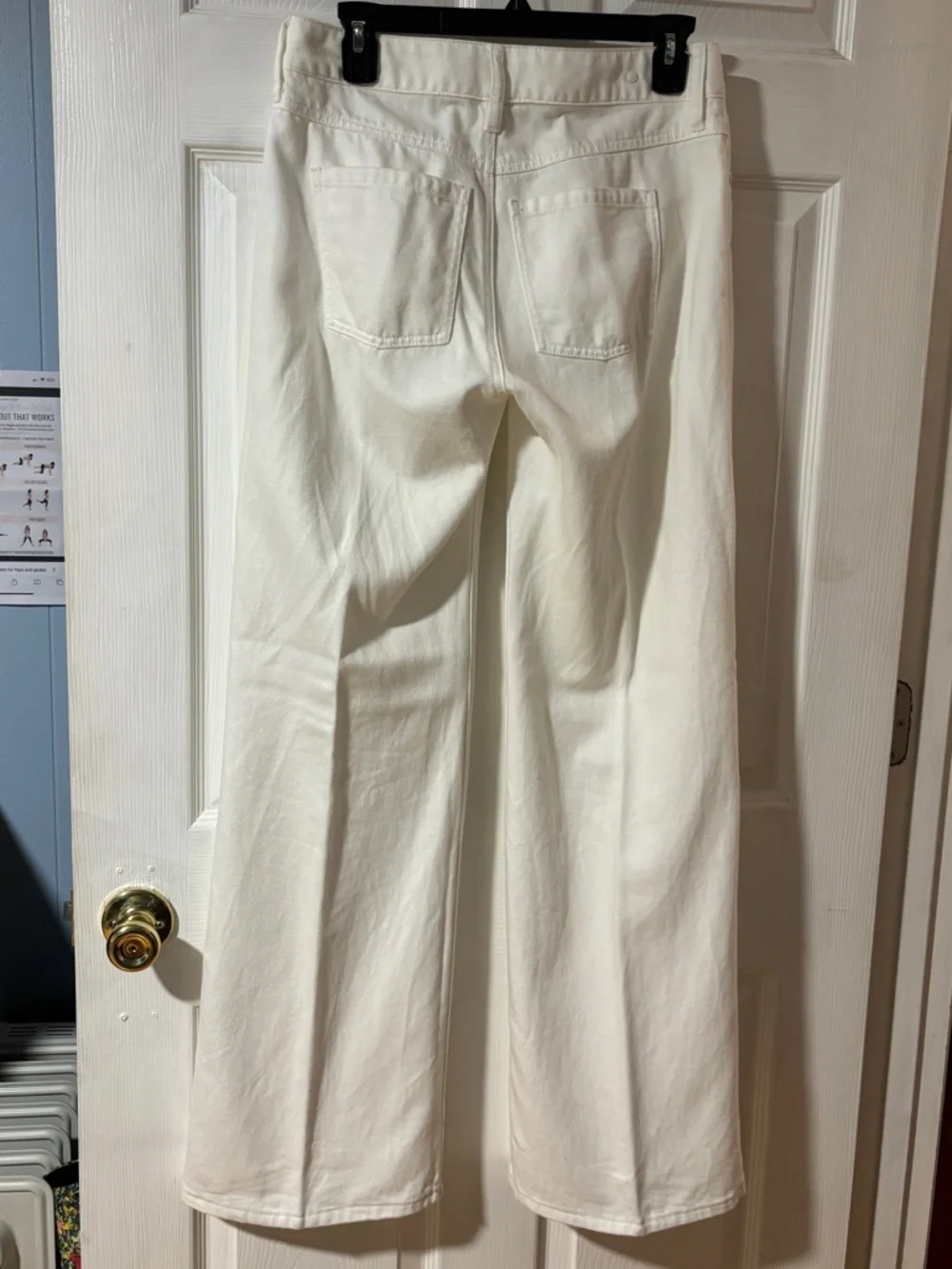 CAbi Ashbury White Wide Leg Jeans - Picture 8 of 13